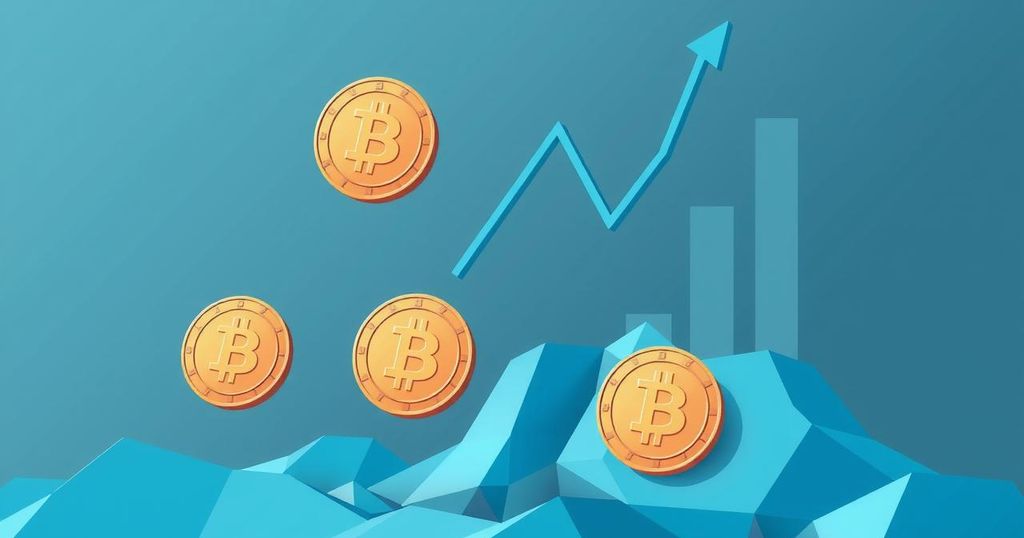 Cryptocurrency market downturn with Bitcoin and Pepe coins losing value illustrated through abstract financial elements.