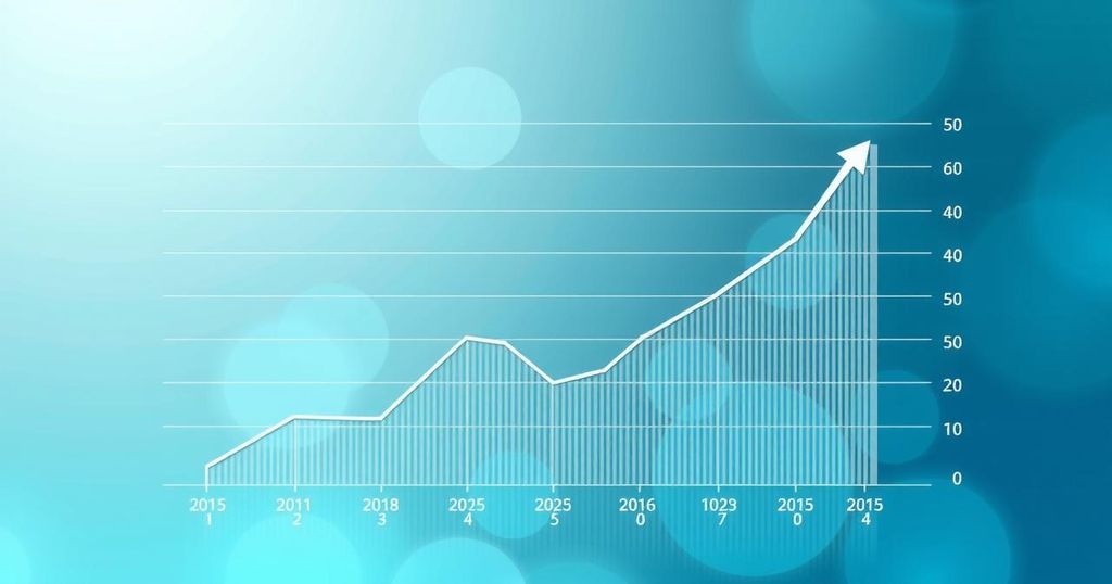 Graph showing the trend of Bitcoin exchange reserves and price, depicting a downward and upward line respectively.