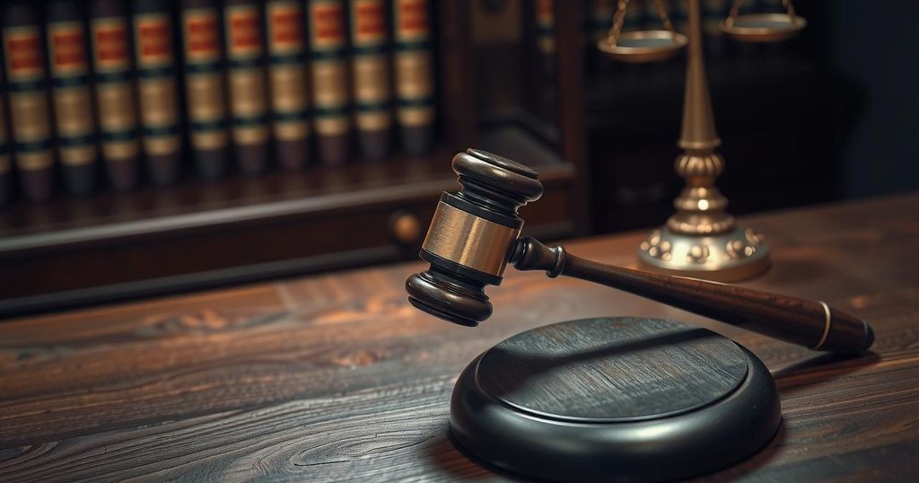 A gavel on a judge's desk symbolising justice in financial fraud cases.