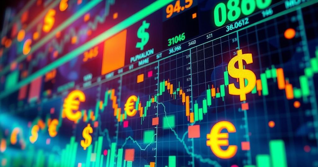 A stock market scene showcasing digital coins and financial charts, symbolising stablecoin's rise in public trading.