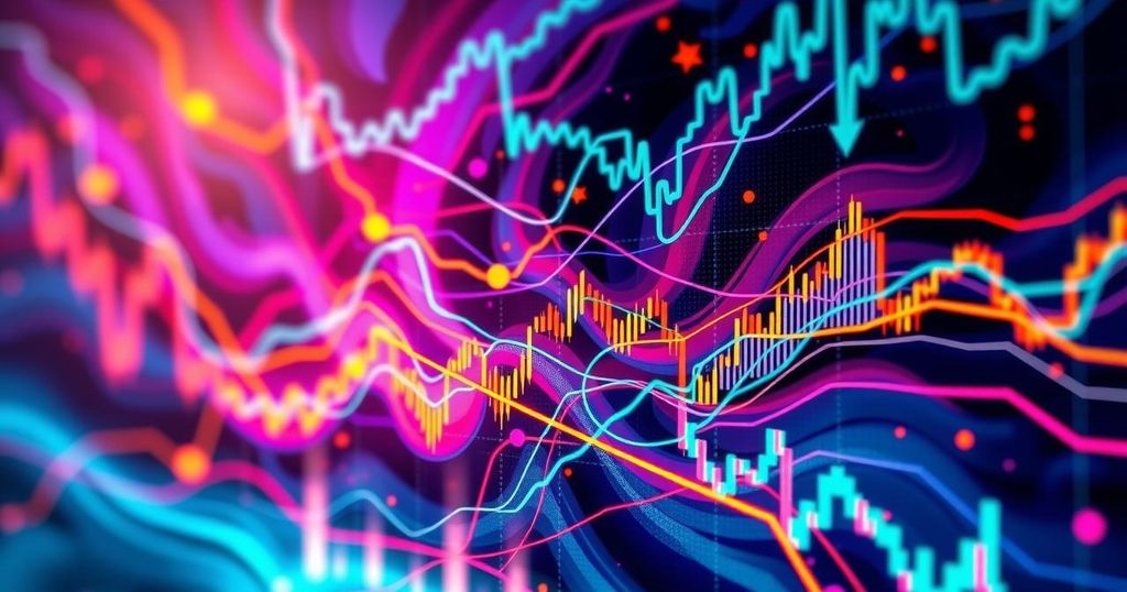 Vibrant illustration of altcoin trading landscape, featuring dynamic graphs and bright colours symbolising liquidity and market strategies.