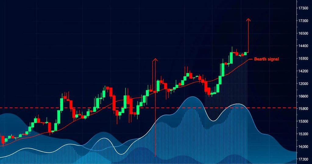 A digital representation of Ethereum price trends with graphs and price ranges.