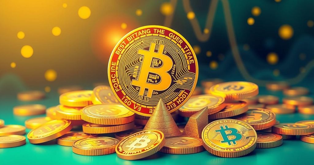 Bitcoin's upward trend against gold symbolising resilience in a vibrant market