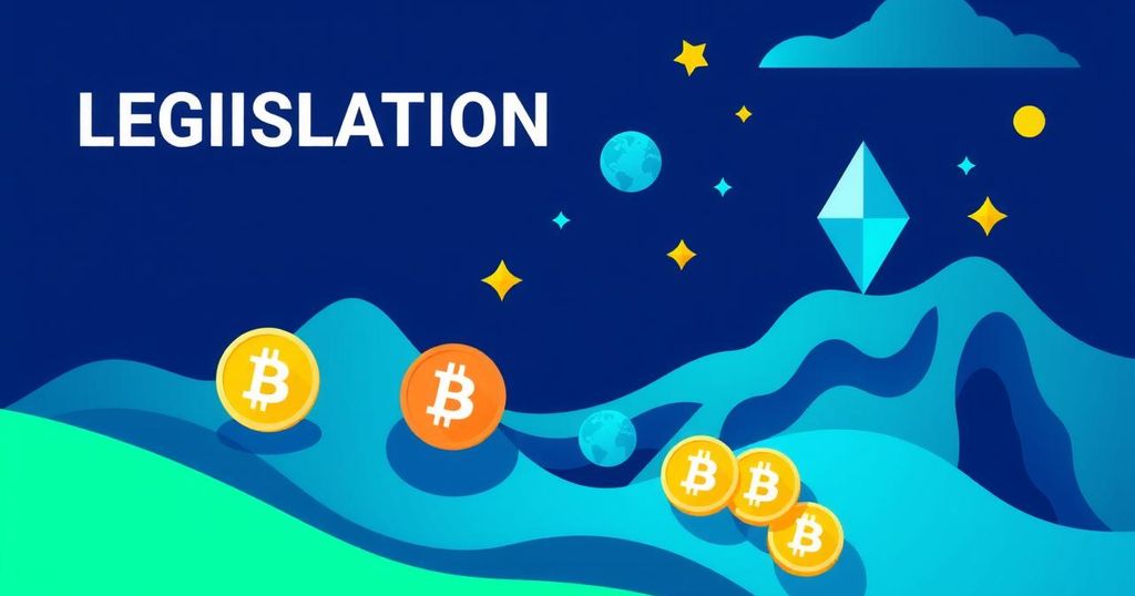 A modern cryptocurrency theme featuring stablecoins, digital assets, and financial innovation in a vibrant setting.