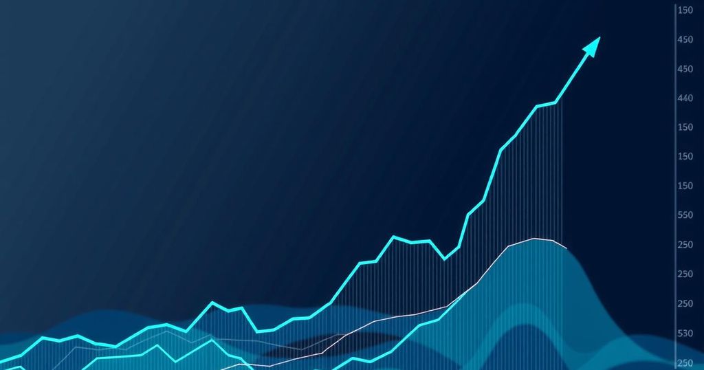 Graph illustrating cryptocurrency market trends, highlighting Bitcoin's and Ethereum's price movements with stocks.